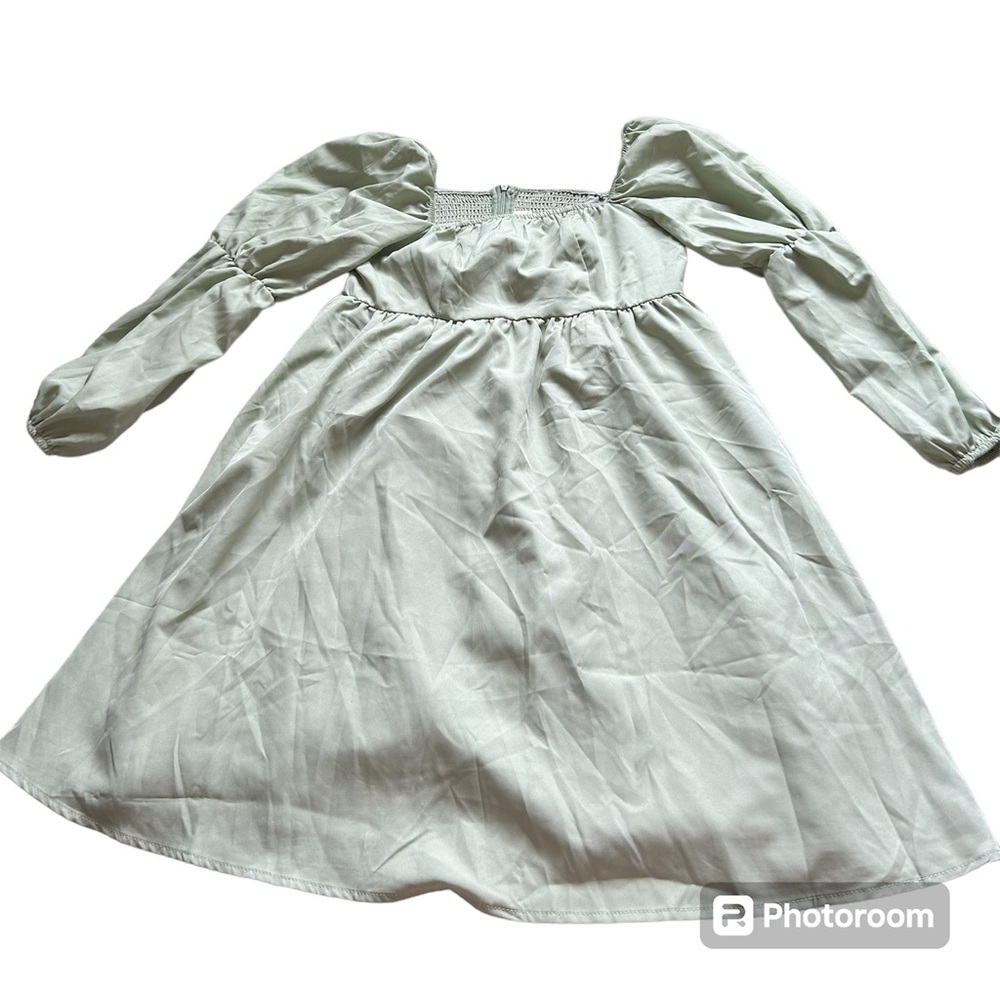 Amazon sage green flowy dress